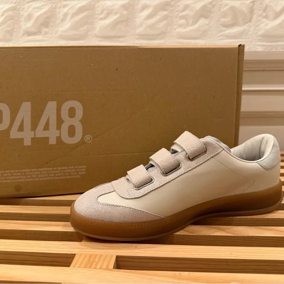 P448 White and Gray Sneakers - Picture 2 of 9